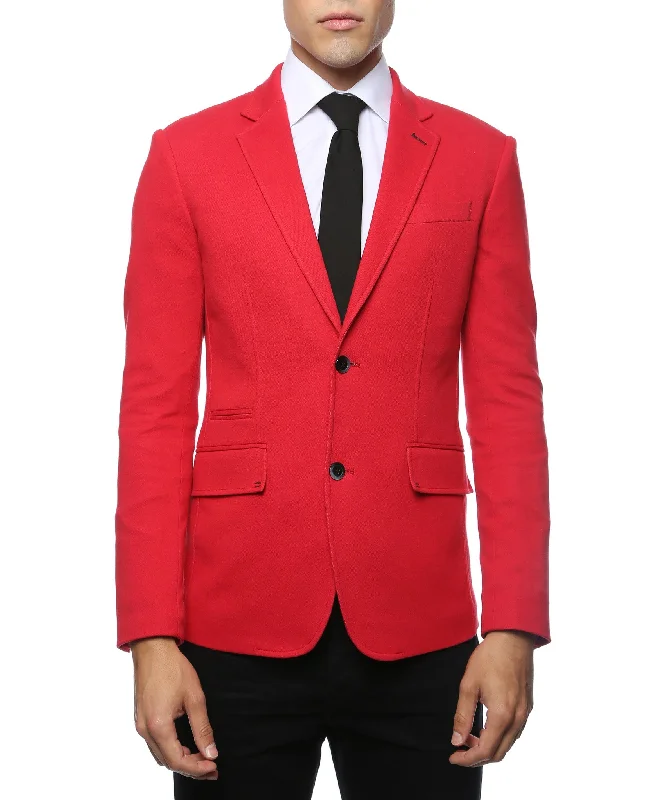 Daytona Red Stretch Slim Fit Blazer