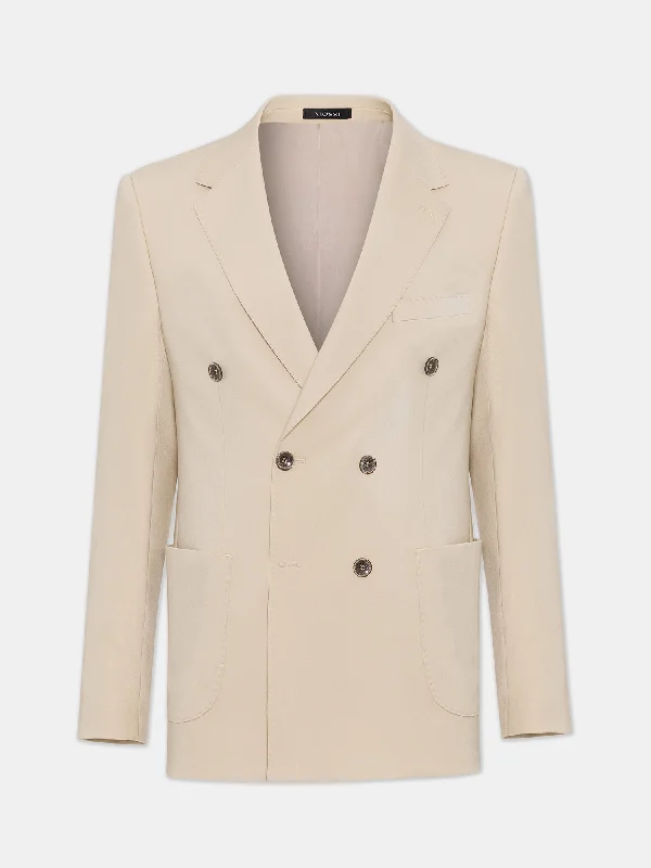 London Beige Double Breasted Blazer