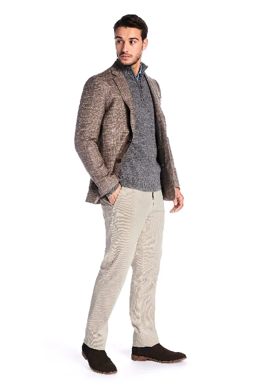 Men's Casual Slim Fit Blazer in Checks