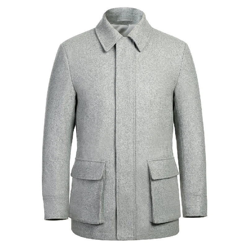 ALESSANDRO VITELLO Gray Short Coat 830-1