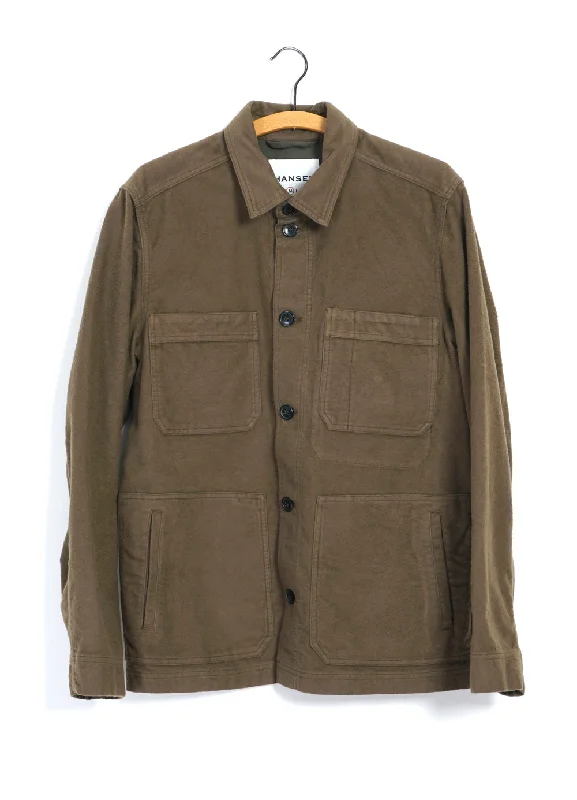 BERTRAM 28-22-9 | Refined Moleskin Work Jacket | Stone