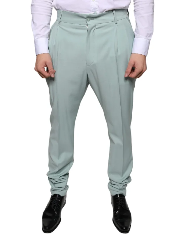 Dolce & Gabbana Mint  Cotton Dress Men's Pants