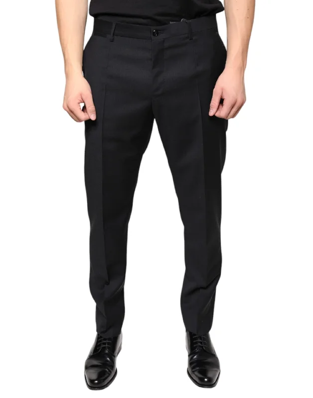 Dolce & Gabbana  Wool Skinny Men Dress Men's Pants