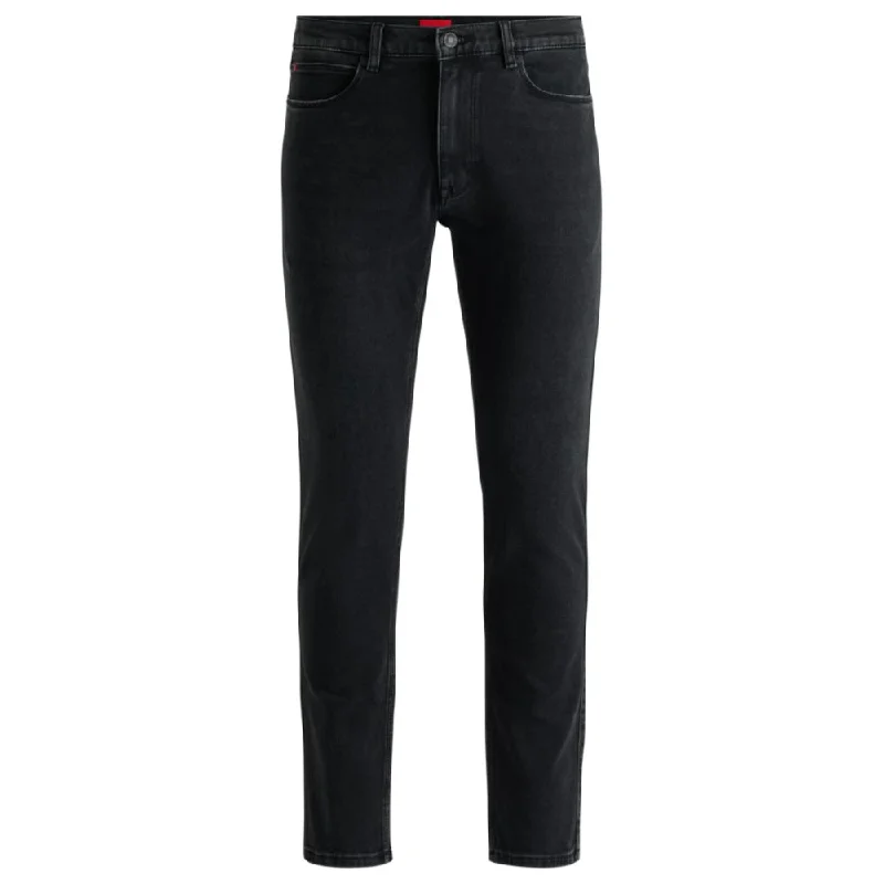 Extra-slim-fit jeans in black soft-touch denim