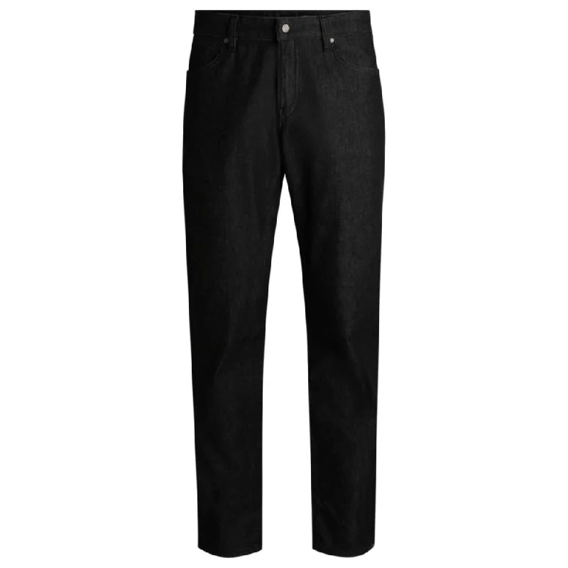 Maine Regular-fit jeans in black stretch denim