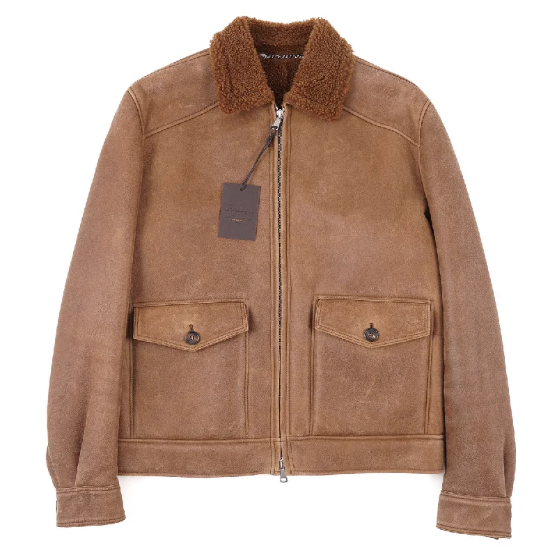 Rifugio Shearling Leather Aviator Jacket