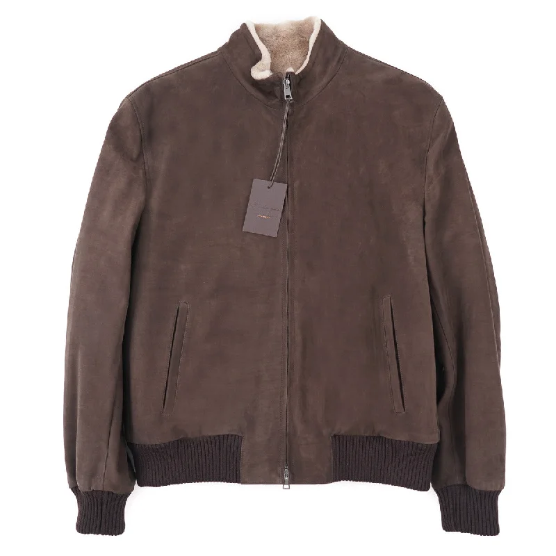 Rifugio Shearling Leather Bomber Jacket