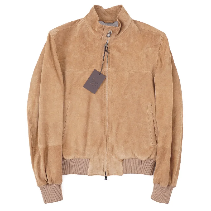 Rifugio Wool-Lined Suede Bomber Jacket