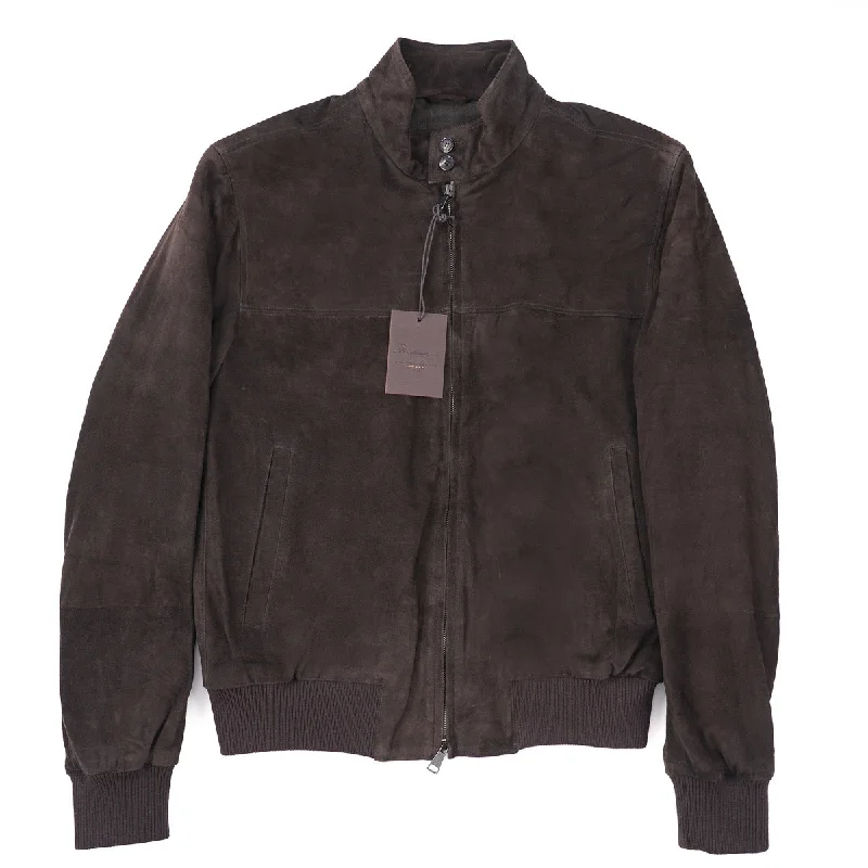 Rifugio Wool-Lined Suede Bomber Jacket