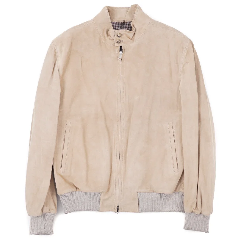 Rifugio Wool-Lined Suede Bomber Jacket