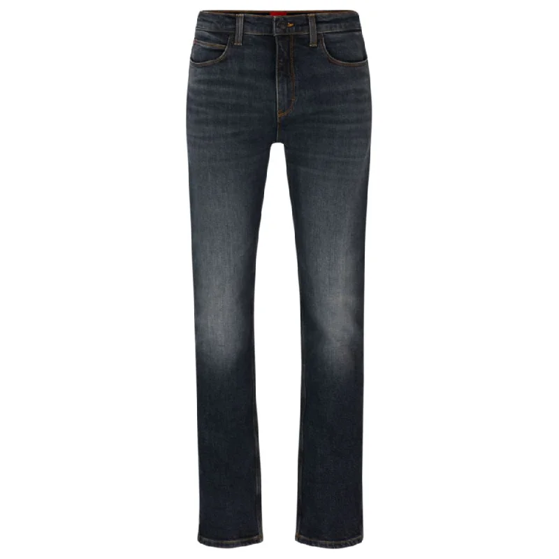 Slim-fit jeans in gray stretch denim