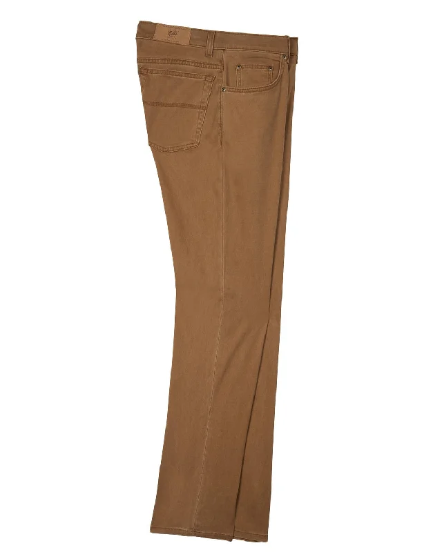 5 Pocket Straight Fit T400 Comfort Stretch Twills in Clay (Size 38 x 34) by Bills Khakis