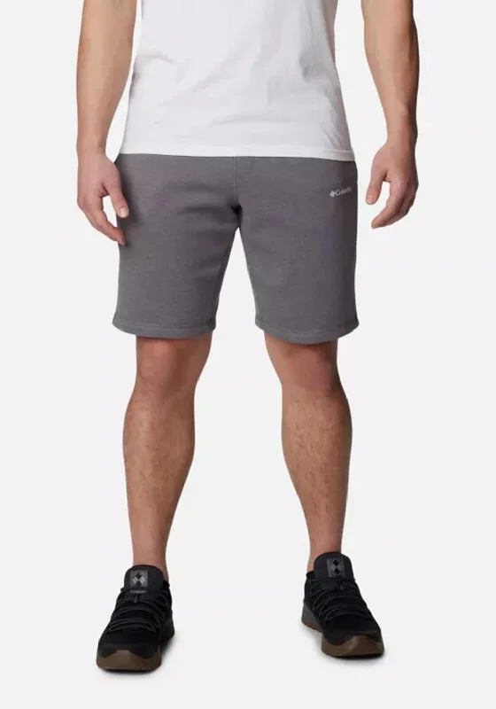 Columbia Logo Fleece Shorts, City Grey Heather