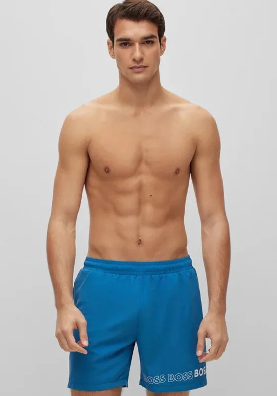 Hugo Boss Dolphin Swim Shorts, Blue