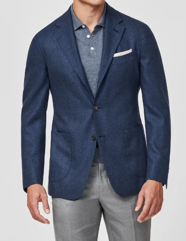 Indigo Basketweave Blazer