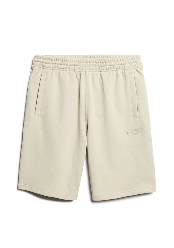 Superdry Essential Logo Jersey Shorts, Light Stone Beige