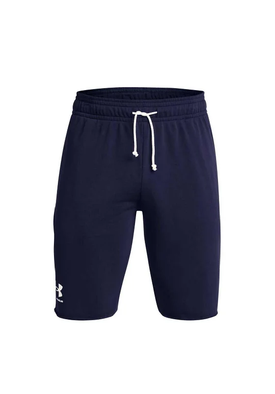 Under Armour Rival Terry Shorts, Midnight Navy