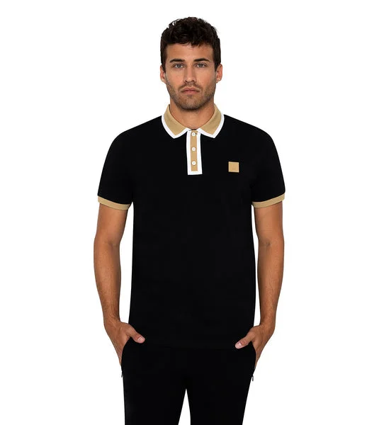 Bertigo Short-Sleeve Polos | DIJON BLACK POLO