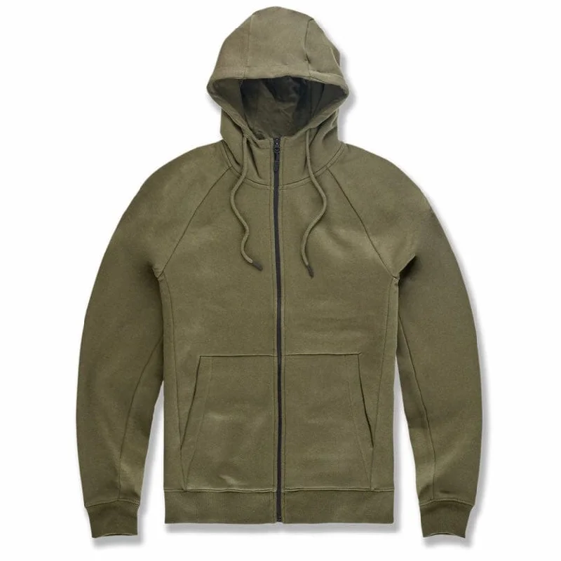 Jordan Craig Uptown Zip Up Hoodie (Olive) 8720H