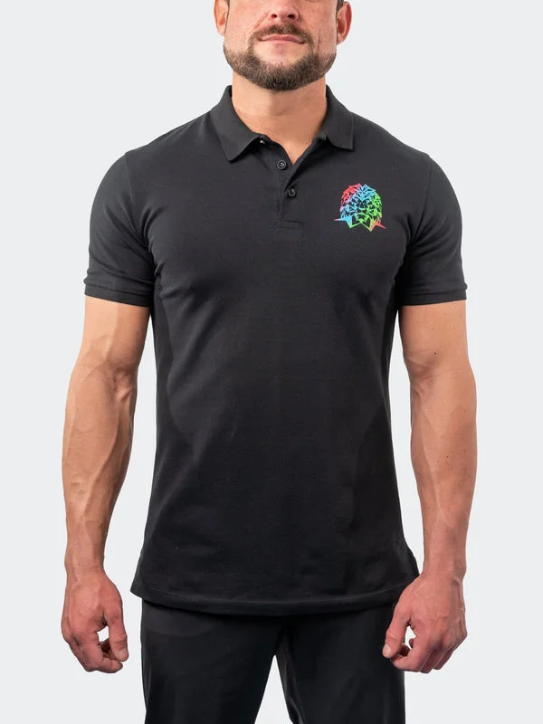 Maceoo Short Sleeves Polo | Polo Treatment Black