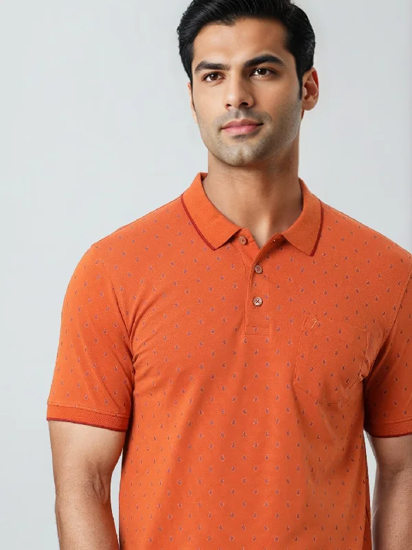 Men Printed Polo T-Shirt