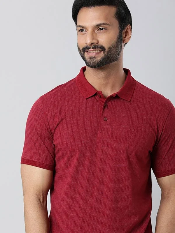 Men Printed Polo T-Shirt