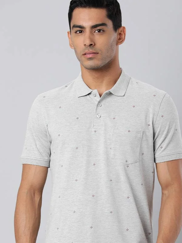 Men Printed Polo T-Shirt