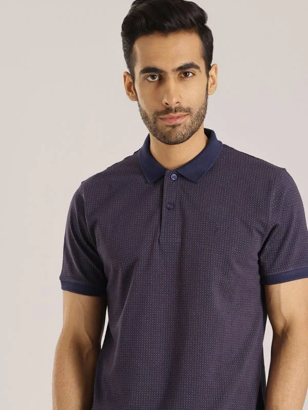 Men Printed Polo T-Shirt