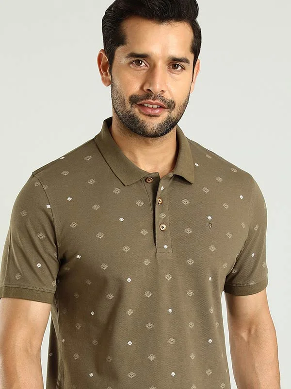 Men Printed Polo T-Shirt