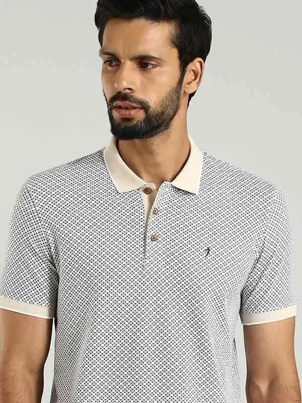 Men Printed Polo T-Shirt