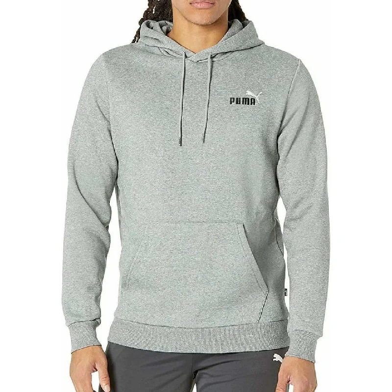 Puma Essential + Embroidery Logo Mens Training Hoody - Grey