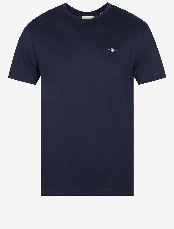 Regular Shield Short Sleeve T-Shirt Evening Blue