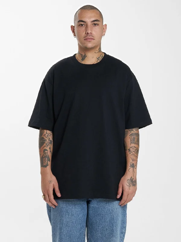 Thrills Military Oversize Fit Tee - Black