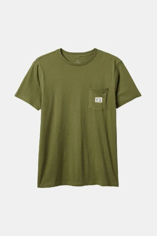 Woodburn S/S Tailored Pocket T-Shirt - Sea Kelp